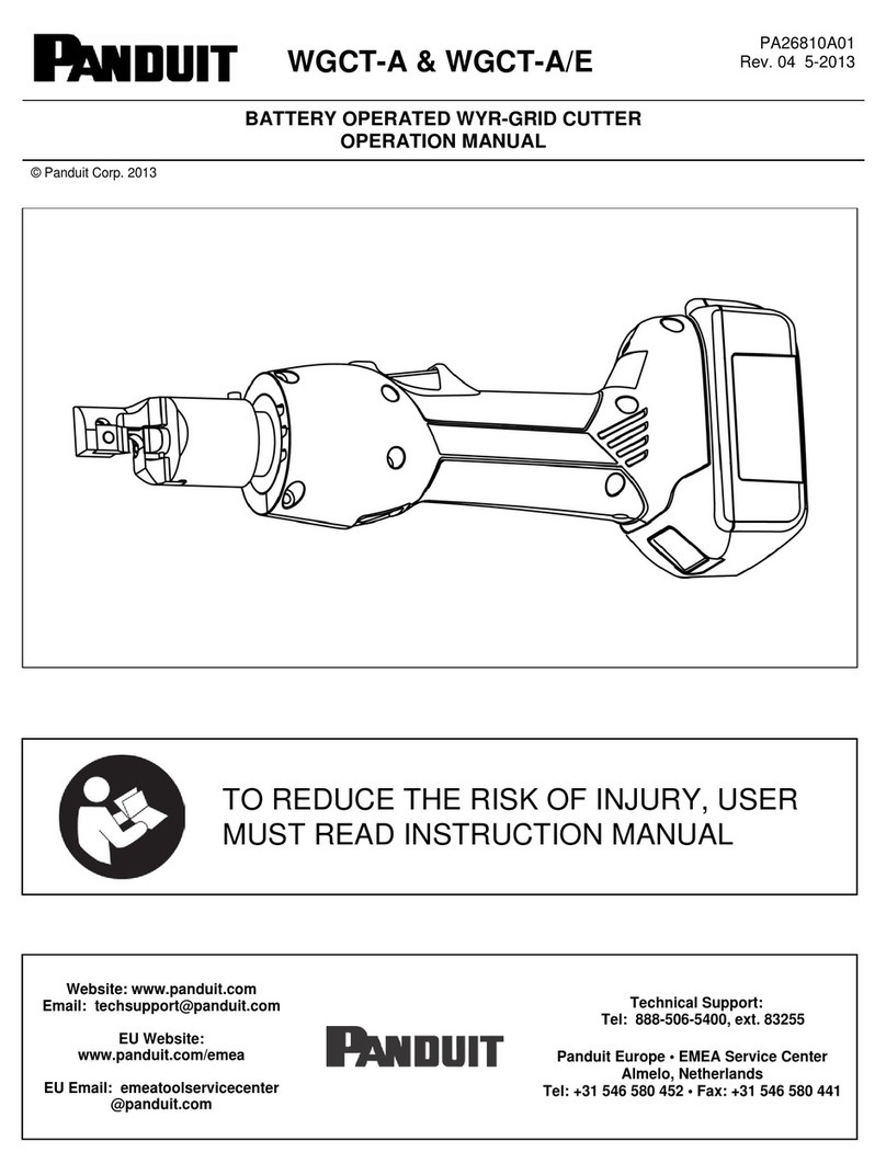 Panduit WGCT-A User manual