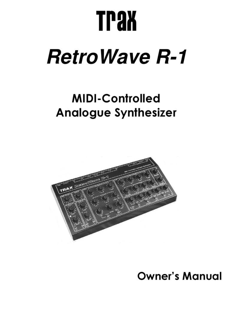 Trax RetroWave R-1 owner's manual