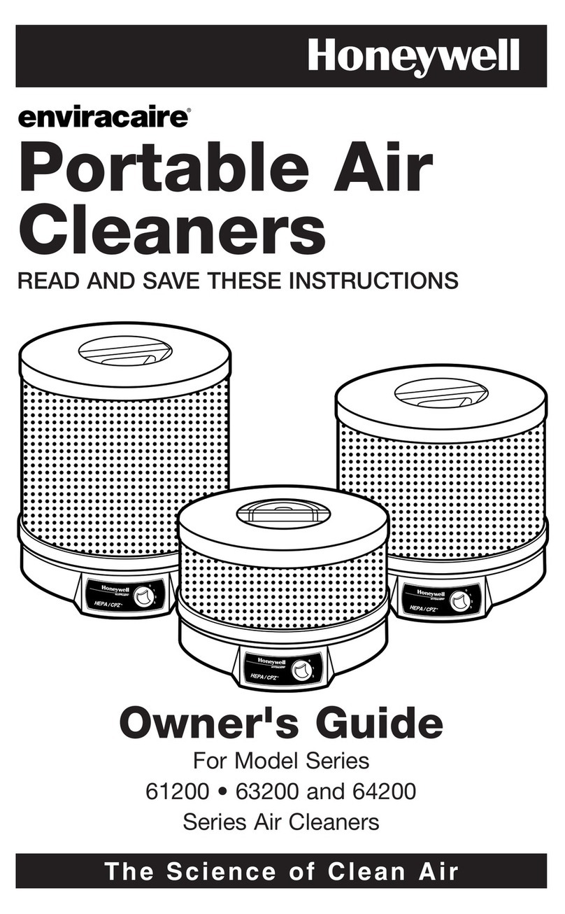 Honeywell enviracaire 61200 Series owner's guide