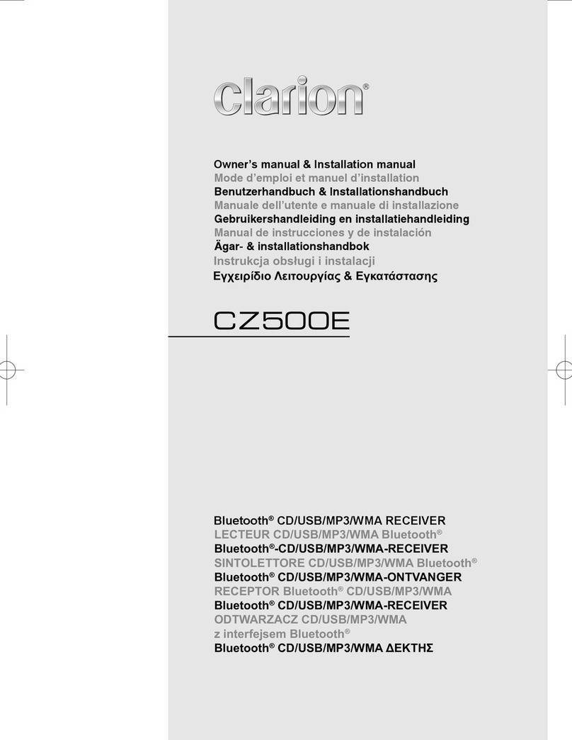 Clarion CZ500E Repair manual