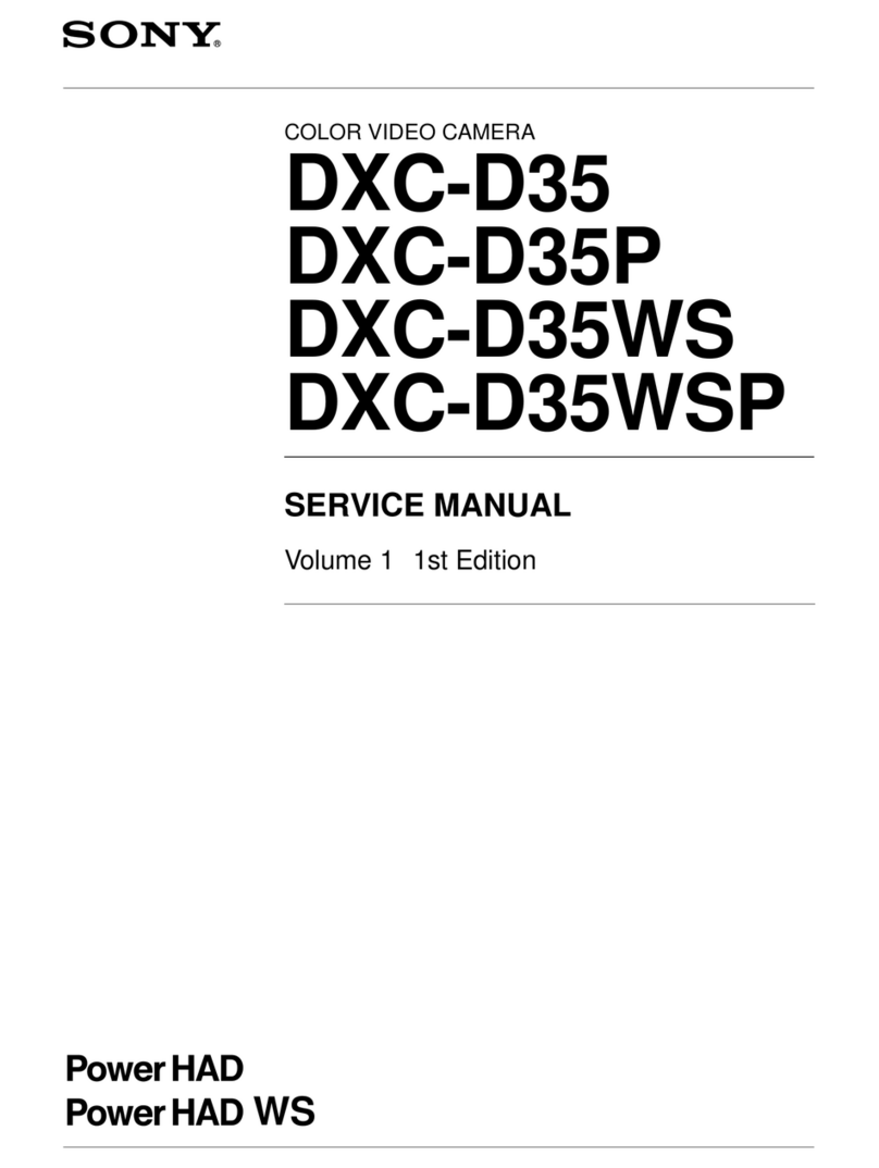 Sony DXC-D35 Service manual