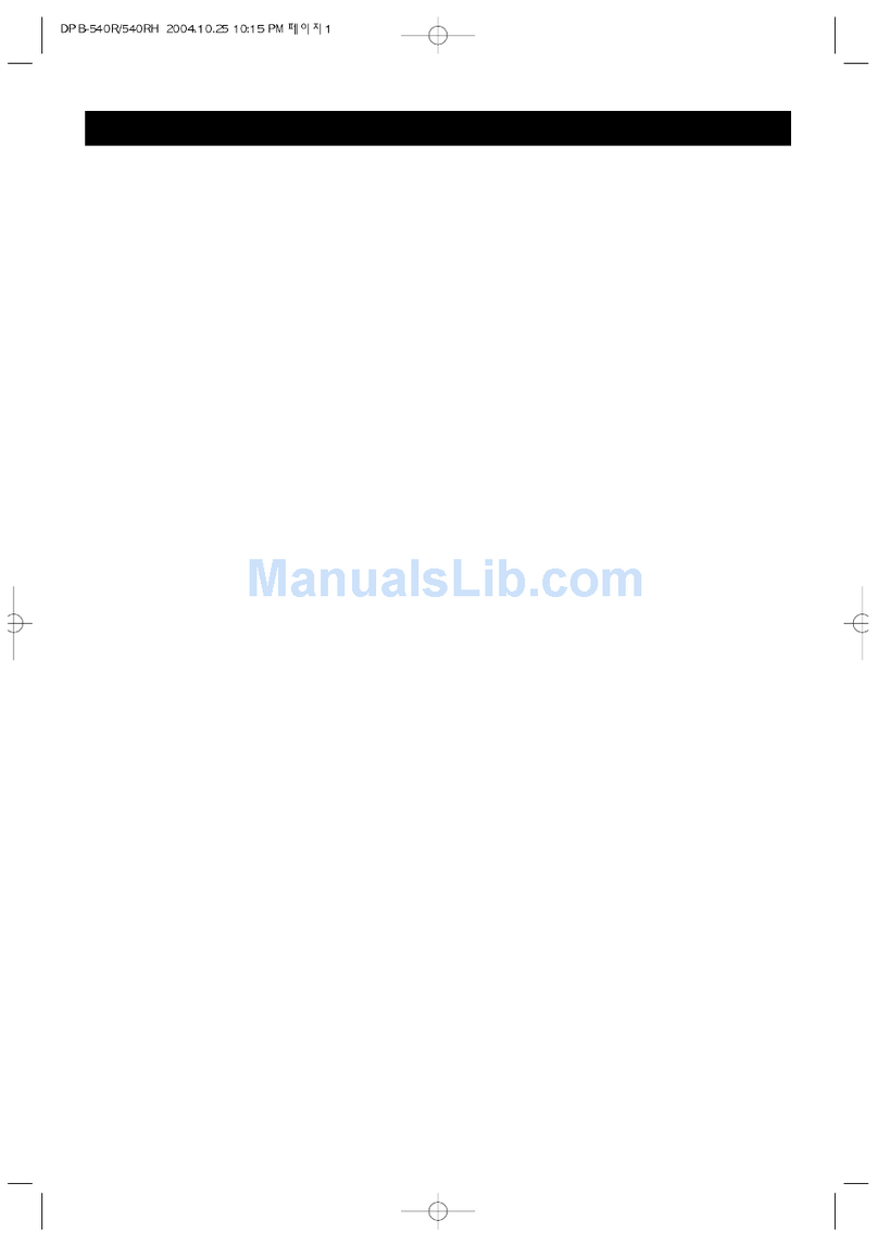 Daewoo DPB-540R User manual