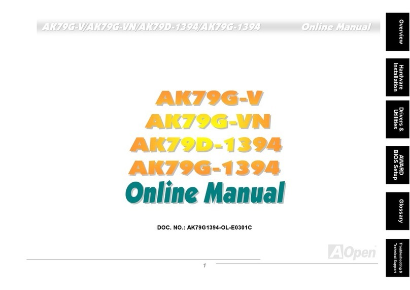 AOpen 1AK79G-V Setup guide