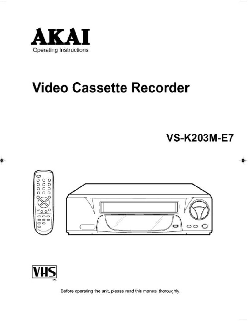 Akai VS-K203M-E7 User manual Akai VS-K203M-E7 User manual