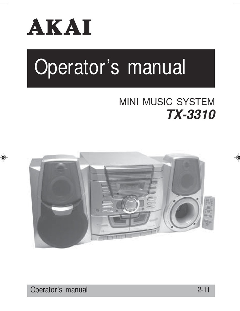 Akai TX-3310 User manual