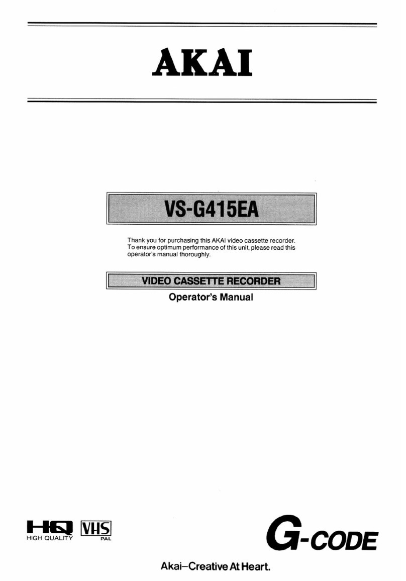 Akai VS-G415EA User manual Akai VS-G415EA User manual