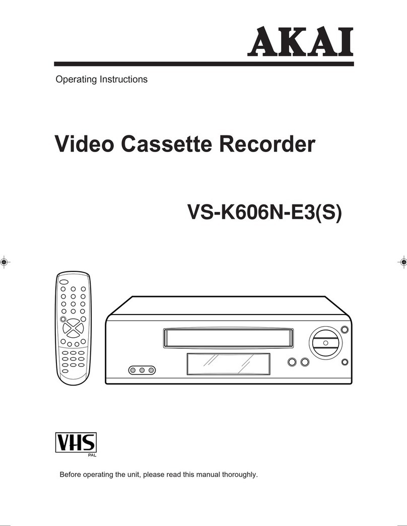 Akai VS-K606N-E3(S) operating instructions