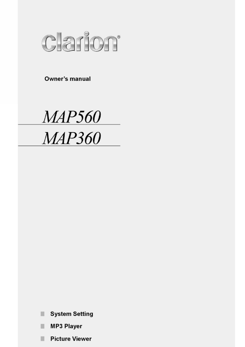 Clarion MAP560 User manual