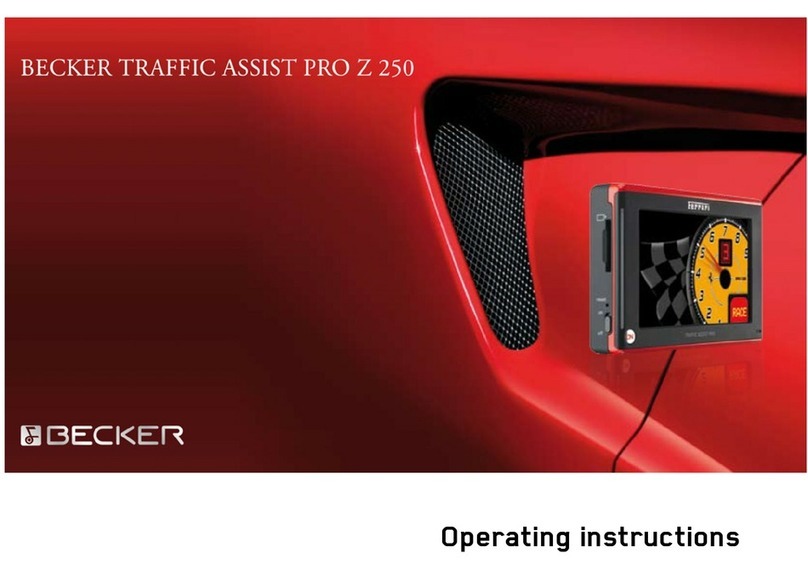 Becker Traffic Assist Pro Z 250 User manual
