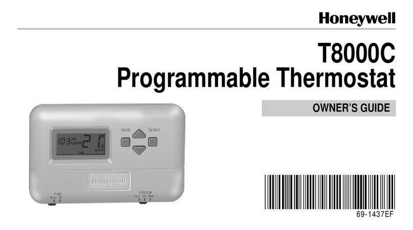 Honeywell T8000C User manual