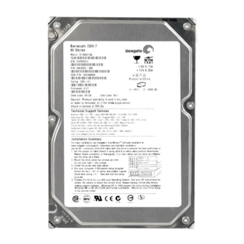 Seagate Barracuda 7200.7 Plus ST3200822A product manual Seagate Barracuda 7200.7 Plus ST3200822A product manual
