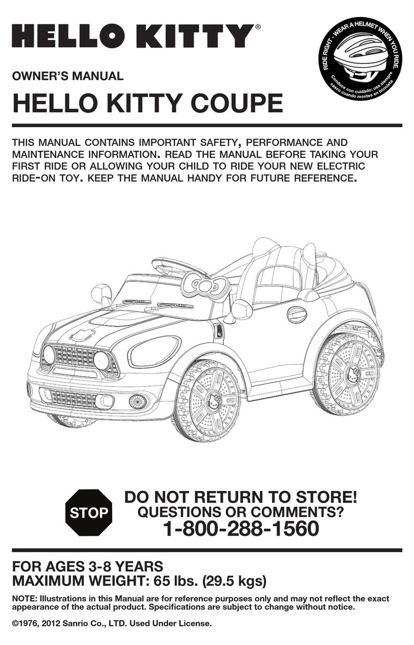 Hello Kitty Coupe owner's manual