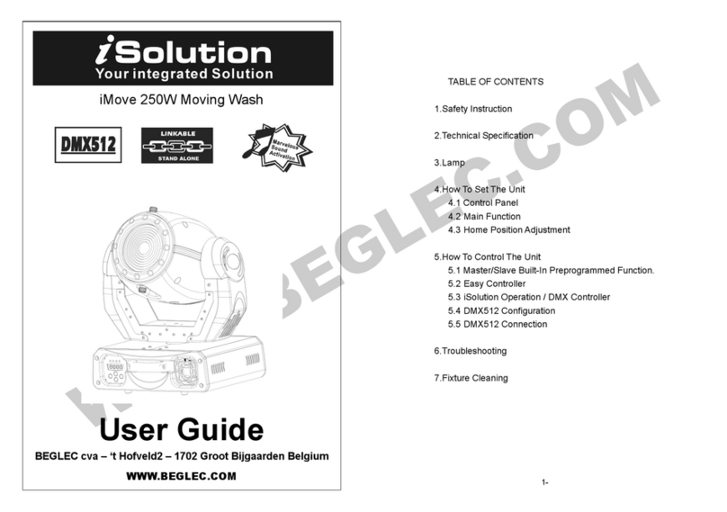 iSolution IMOVE 250W User manual