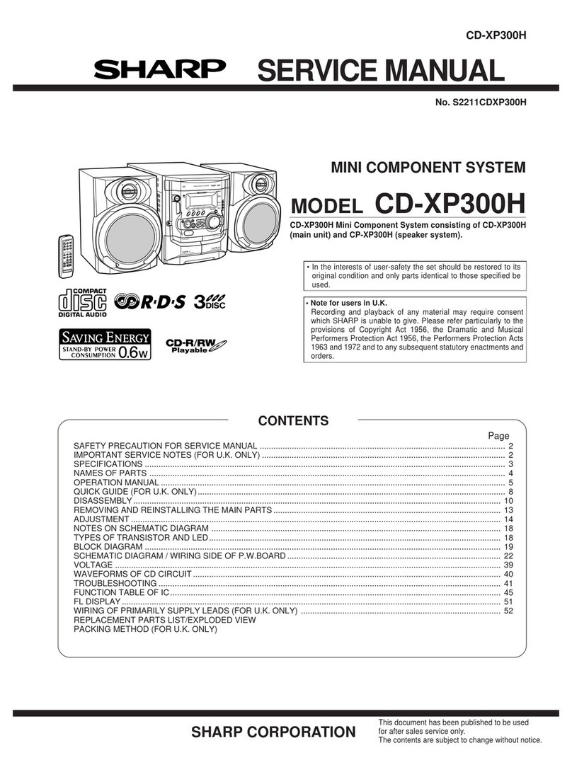 Sharp CD-XP300H User manual Sharp CD-XP300H User manual
