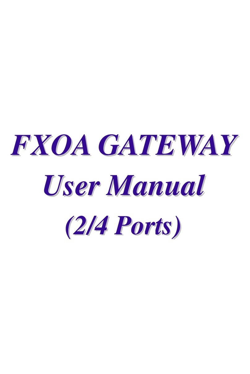 FXO GATEWAY user manual