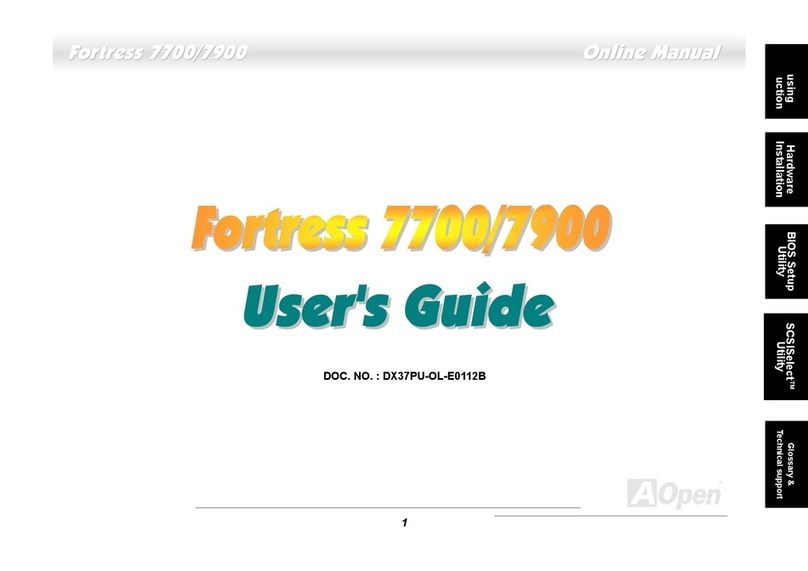 AOpen DX37PU-OL-E0112B User manual