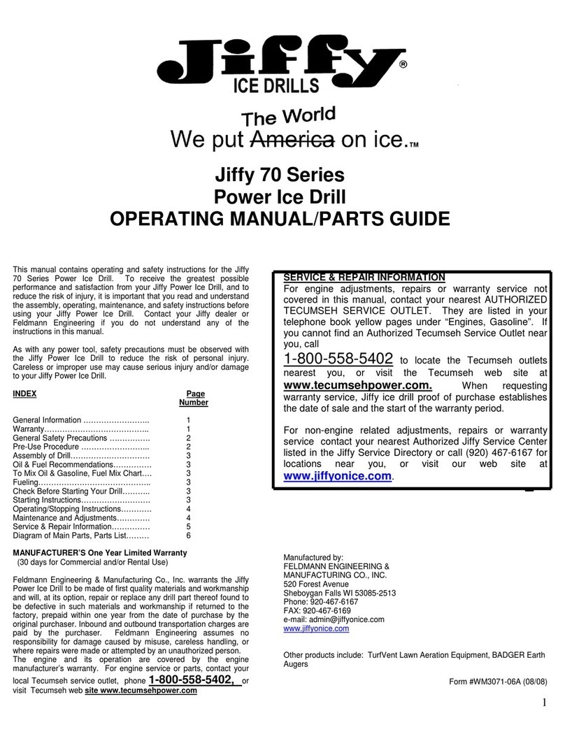 Jiffy 70 Series operating manual
