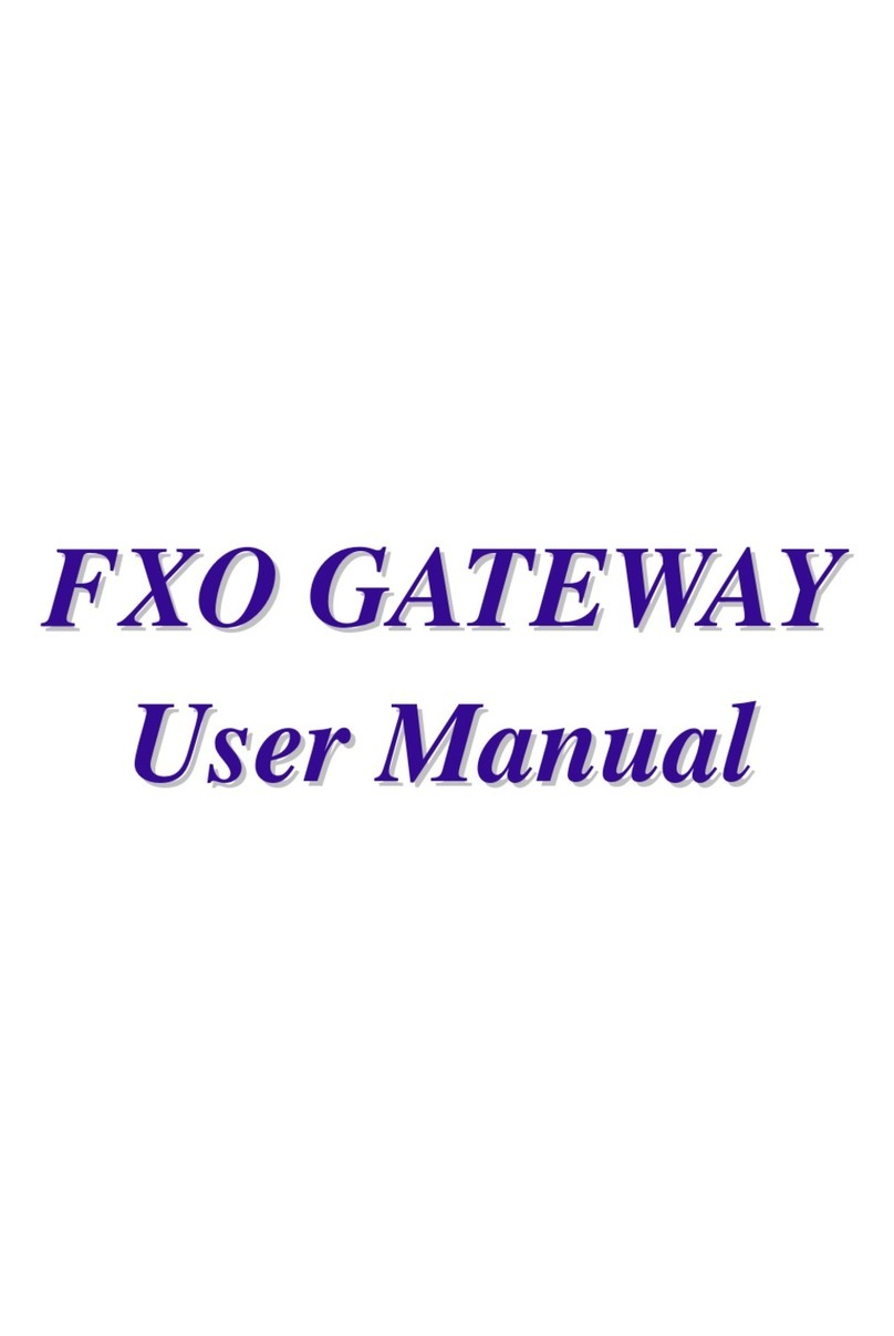 FXO GATEWAY user manual
