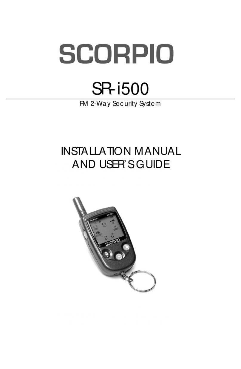 Scorpio SR-i500 Installation manual and user's guide