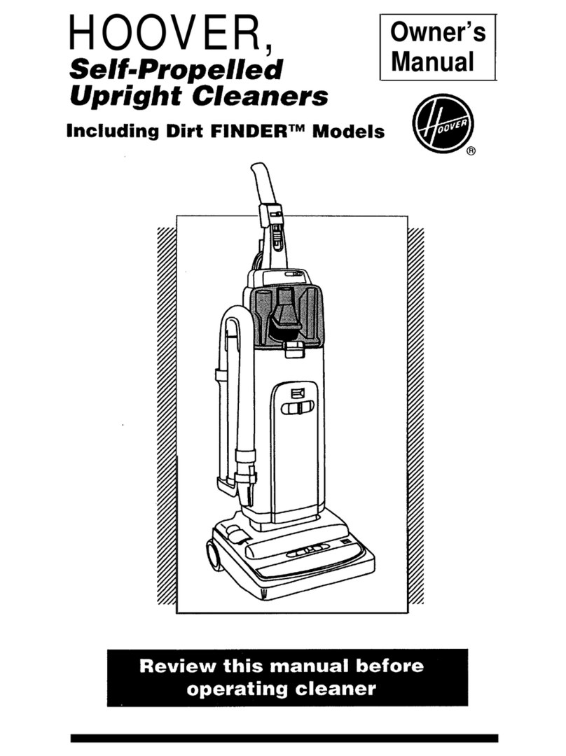 Hoover Dirt FINDER User manual