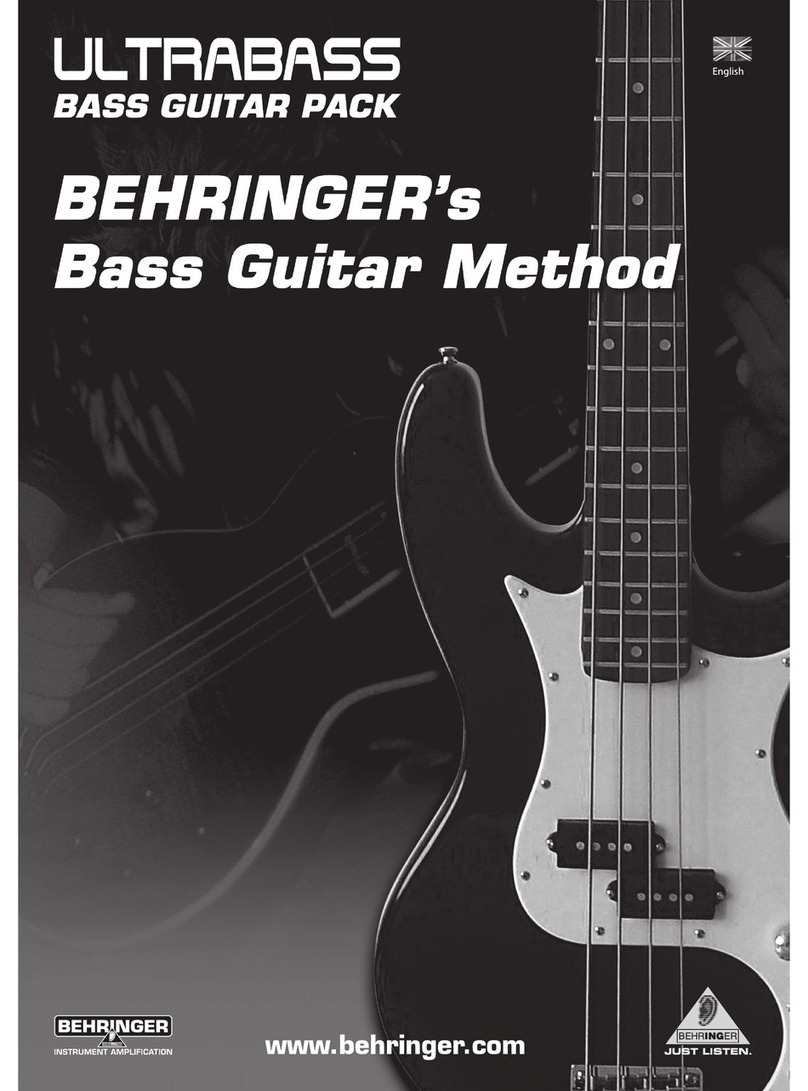 Behringer Ultrabass Instruction book