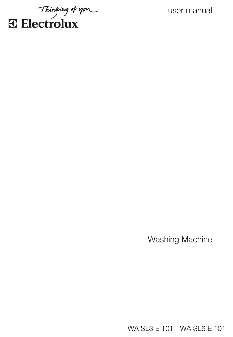Electrolux WA SL3 E 101 user manual