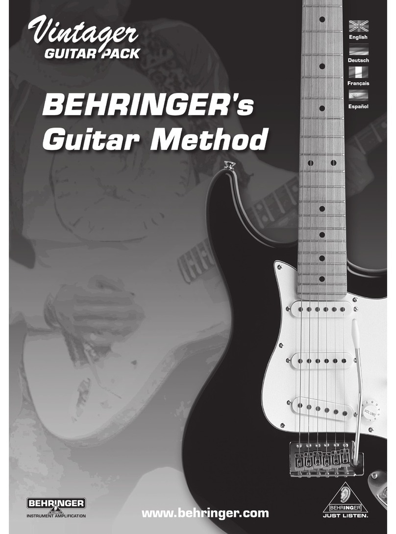 Behringer Vintager Instruction book