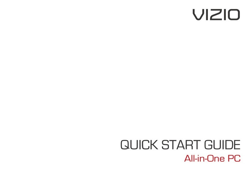 Vizio All-In-One PC quick start guide