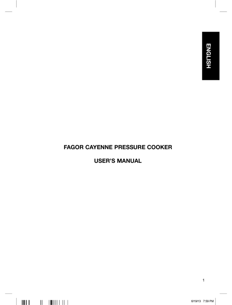 Fagor CAYENNE User manual