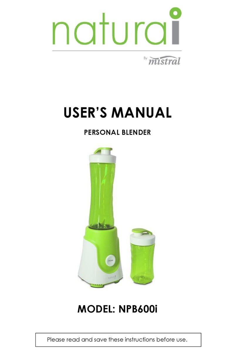 Mistral naturai NPB600i User manual