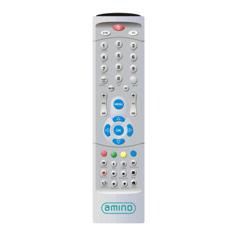 Amino US/Asia Standard Remotes User manual