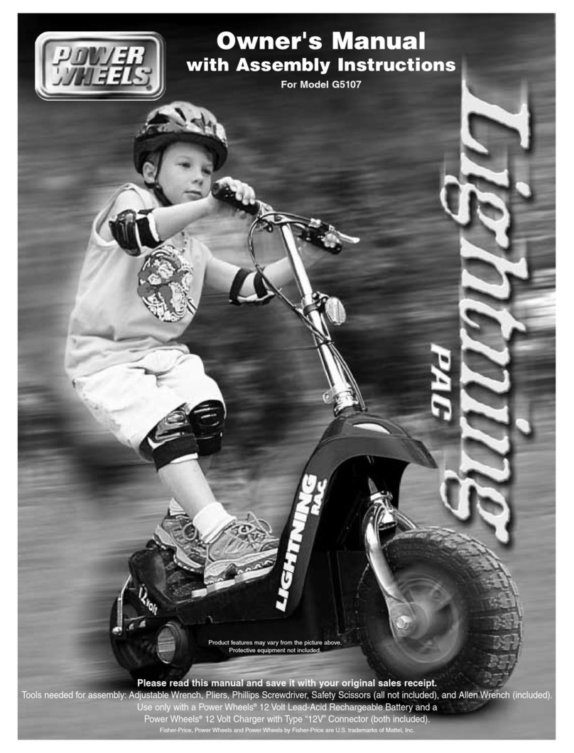 Power Wheels G5107 Owner's manual with assembly instructions Power Wheels G5107 Owner's manual with assembly instructions