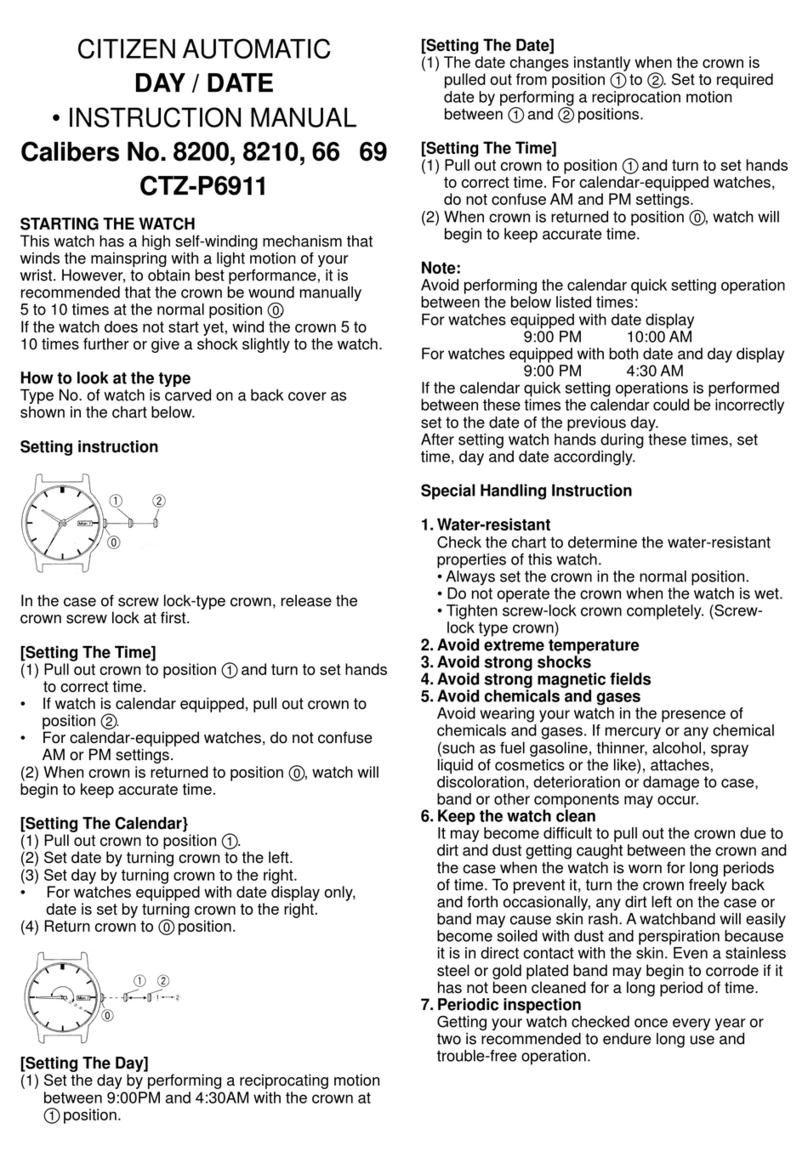 Citizen 66 instruction manual