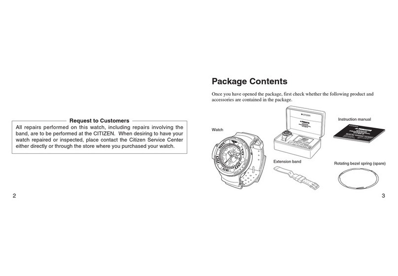 Citizen 8203B User manual Citizen 8203B User manual