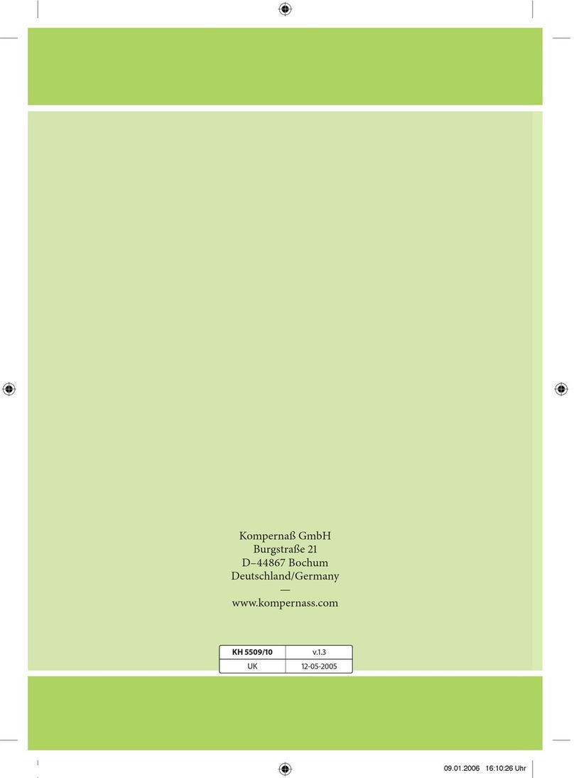 Balance KH 5509 User manual
