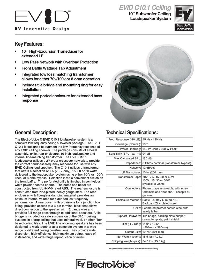 Electro-Voice EVID C10.1 User manual