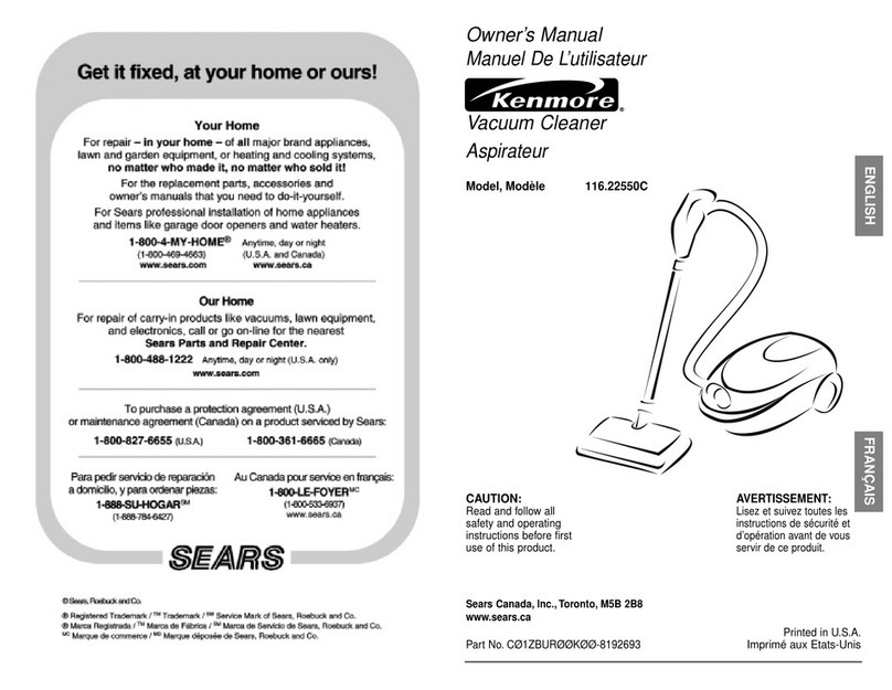 Kenmore 116.22550C User manual