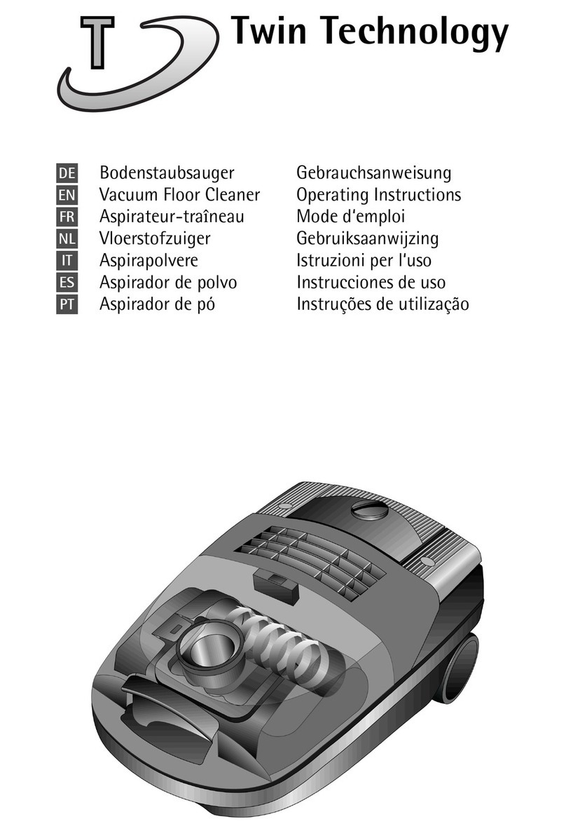 Twin Technology Floor Cleaner operating instructions