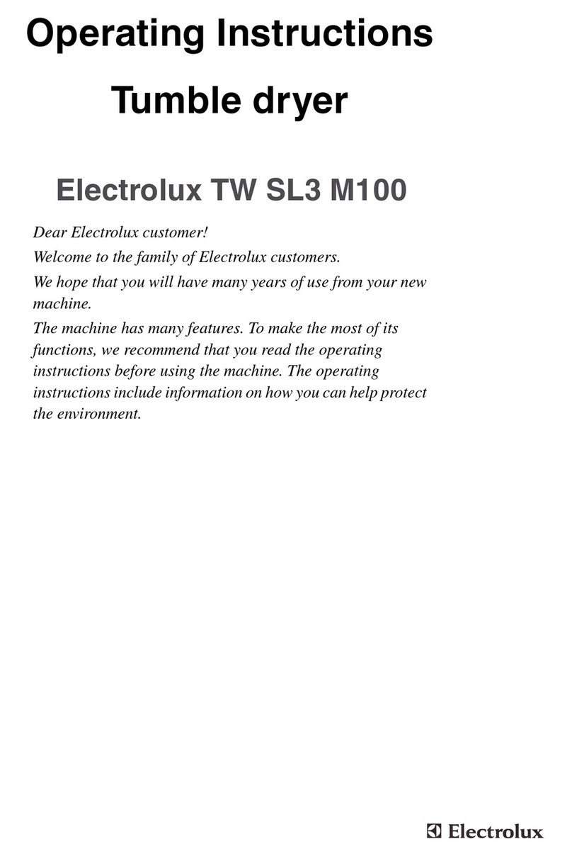 Electrolux TW SL3 M100 User manual