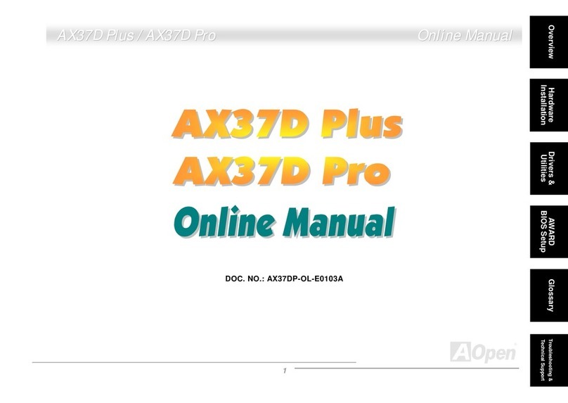 AOpen AX37D Pro Online manual