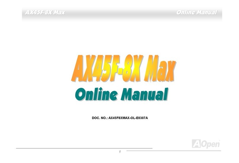 AOpen AX45F-8X MAX Setup guide