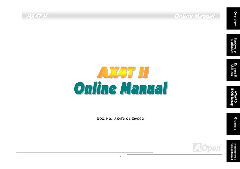 AOpen AX4T II Setup guide