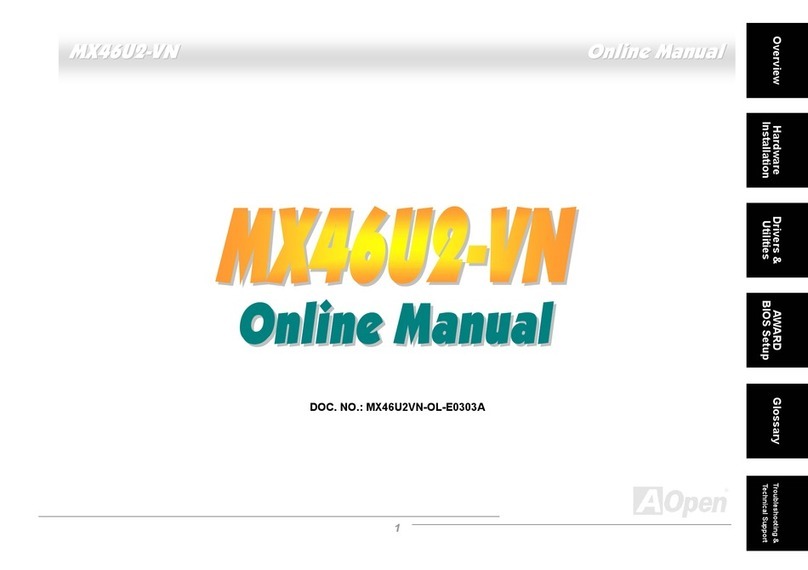 AOpen MX46U2-VN Setup guide