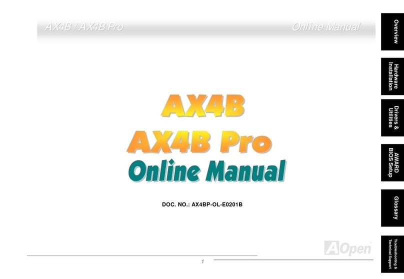AOpen AX4B PRO Setup guide AOpen AX4B PRO Setup guide