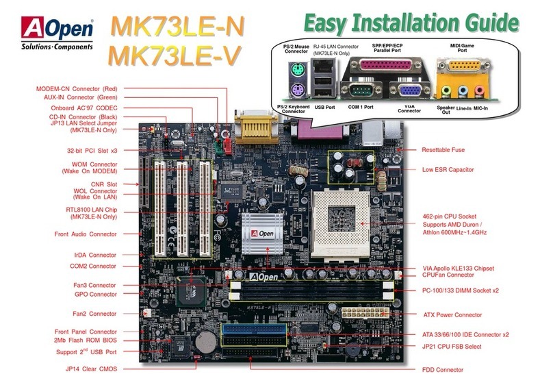 AOpen MK73LE-N Datasheet
