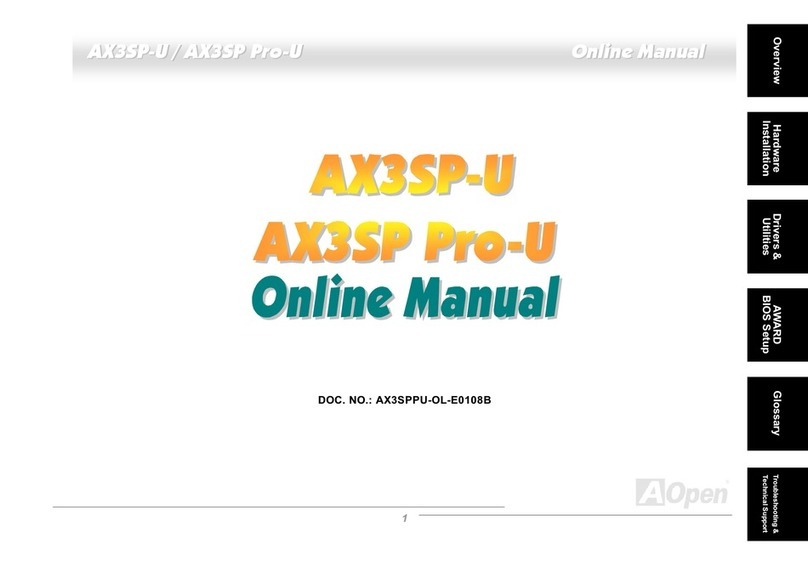 AOpen AX3SP-U Setup guide