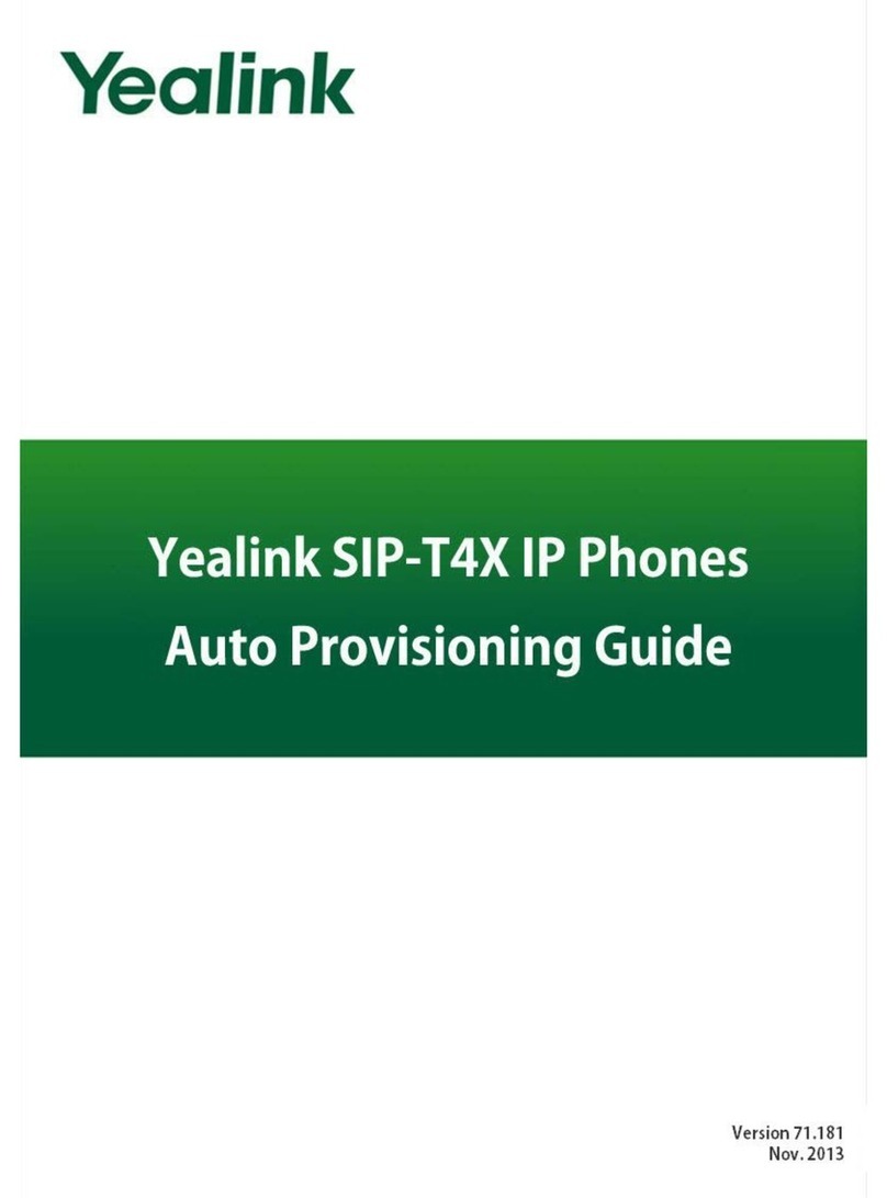 Yealink SIP-T4X User manual
