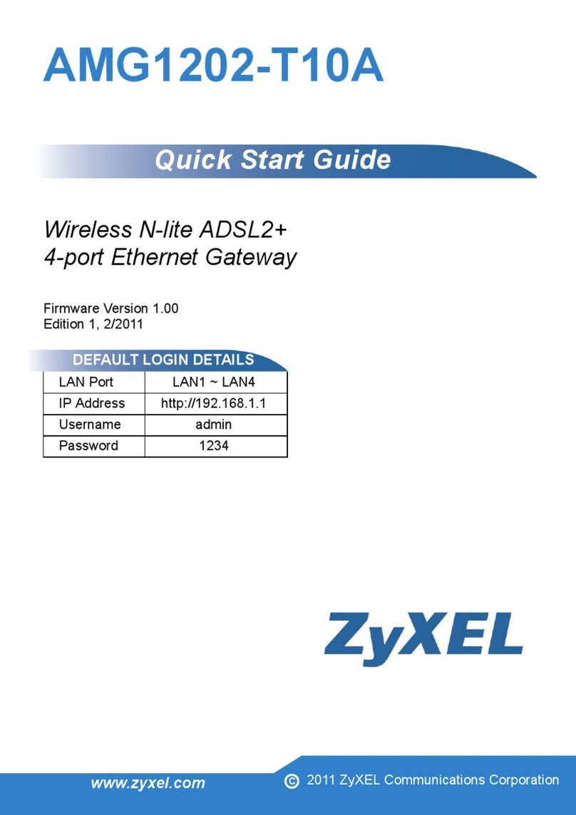 ZyXEL Communications AMG1202-T10A Operator's manual