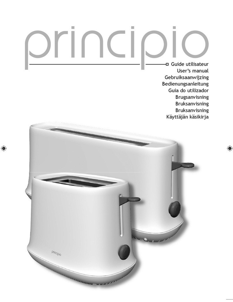 Principio Toaster user manual