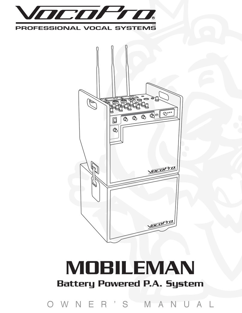 VocoPro Mobileman owner's manual